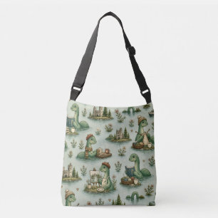 Cosy Cryptids Nessie Loch Ness Monster hobbies  Crossbody Bag