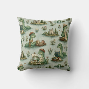Cosy Cryptids Nessie Loch Ness Monster hobbies Cushion