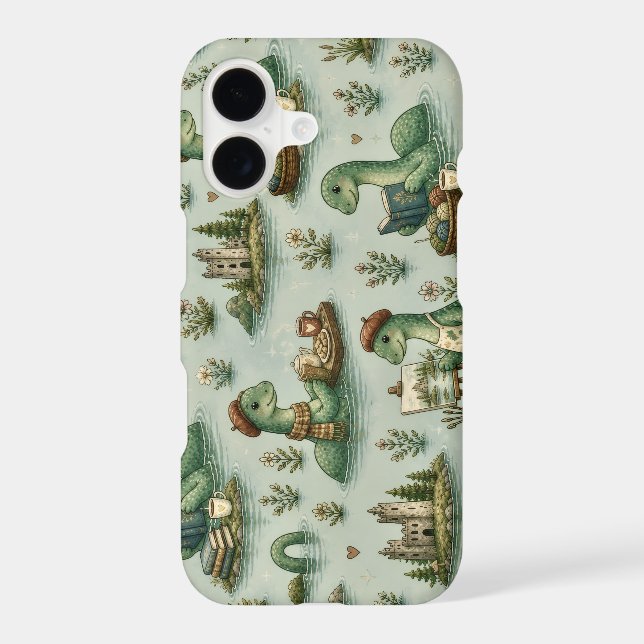 Cosy Cryptids Nessie Loch Ness Monster hobbies  iPhone Case (Back)