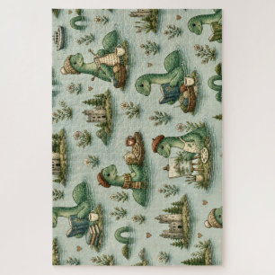Cosy Cryptids Nessie Loch Ness Monster hobbies Jigsaw Puzzle