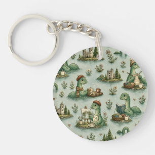 Cosy Cryptids Nessie Loch Ness Monster hobbies Key Ring