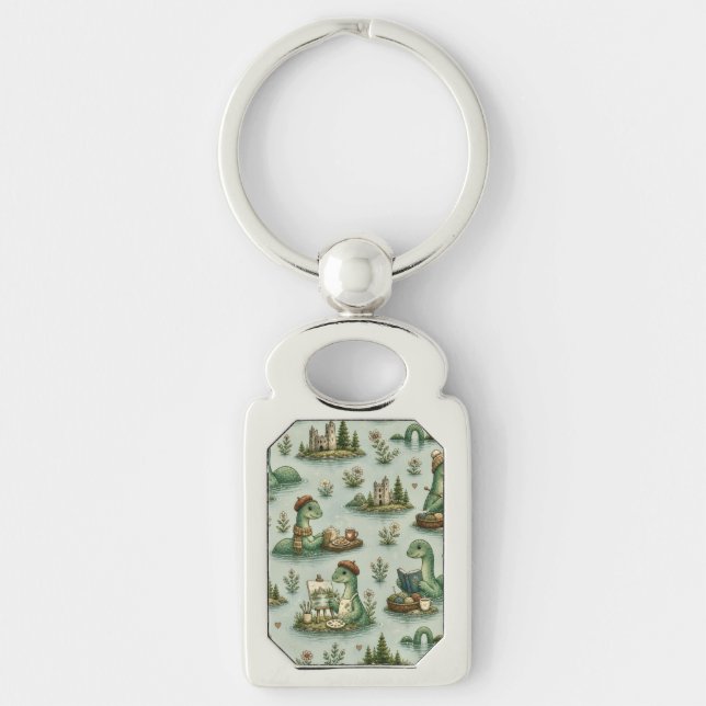 Cosy Cryptids Nessie Loch Ness Monster hobbies  Key Ring (Front)