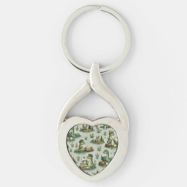 Cosy Cryptids Nessie Loch Ness Monster hobbies  Key Ring (Front)
