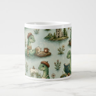 Cosy Cryptids Nessie Loch Ness Monster hobbies Large Coffee Mug