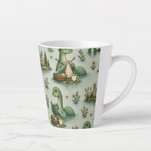 Cosy Cryptids Nessie Loch Ness Monster hobbies Latte Mug