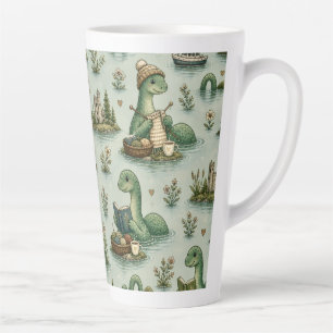Cosy Cryptids Nessie Loch Ness Monster hobbies Latte Mug