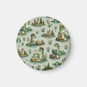 Cosy Cryptids Nessie Loch Ness Monster hobbies Magnet