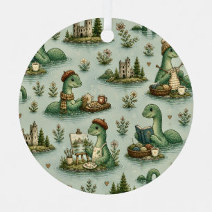 Cosy Cryptids Nessie Loch Ness Monster hobbies Metal Tree Decoration