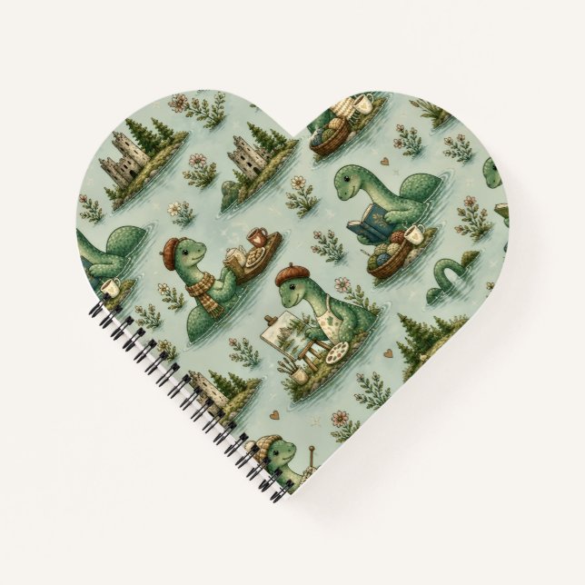 Cosy Cryptids Nessie Loch Ness Monster hobbies  Notebook (Front)