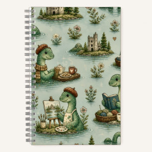 Cosy Cryptids Nessie Loch Ness Monster hobbies  Notebook