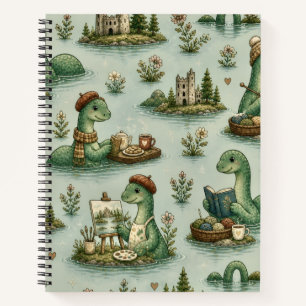 Cosy Cryptids Nessie Loch Ness Monster hobbies  Notebook