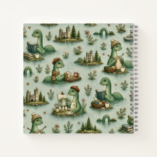 Cosy Cryptids Nessie Loch Ness Monster hobbies  Notebook