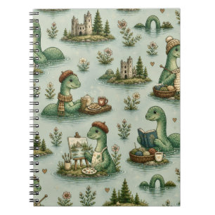 Cosy Cryptids Nessie Loch Ness Monster hobbies  Notebook