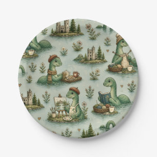 Cosy Cryptids Nessie Loch Ness Monster hobbies  Paper Plate