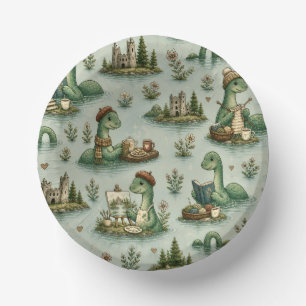 Cosy Cryptids Nessie Loch Ness Monster hobbies Paper Plate