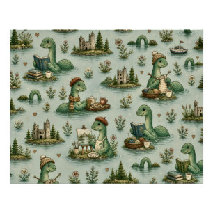 Cosy Cryptids Nessie Loch Ness Monster hobbies  Poster