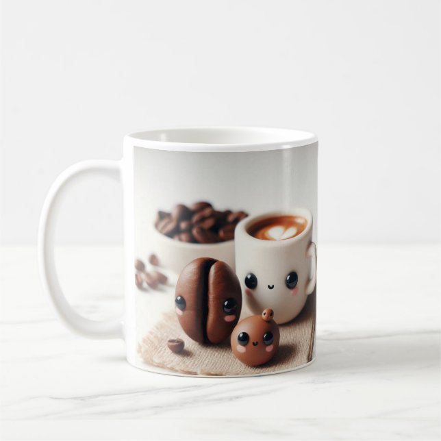 Cosy Cup of Joy/Cute Coffee Mug (Left)