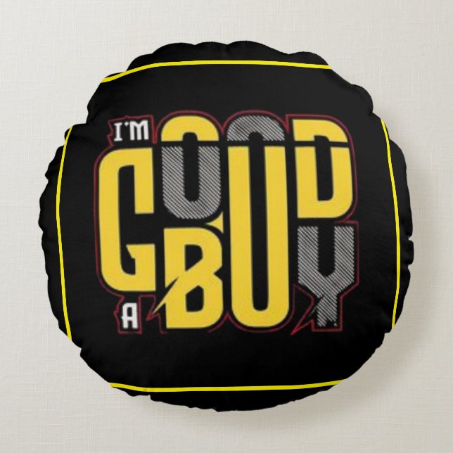 Cosy Custom Round Pillow – Personalised Home Decor (Front)