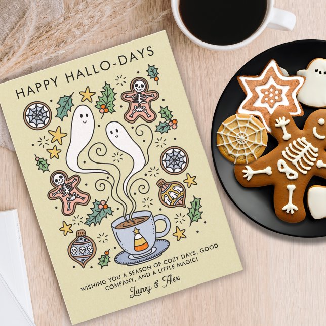 Cosy Cute Halloween Christmas Spooky Holiday Card (Creator Uploaded)