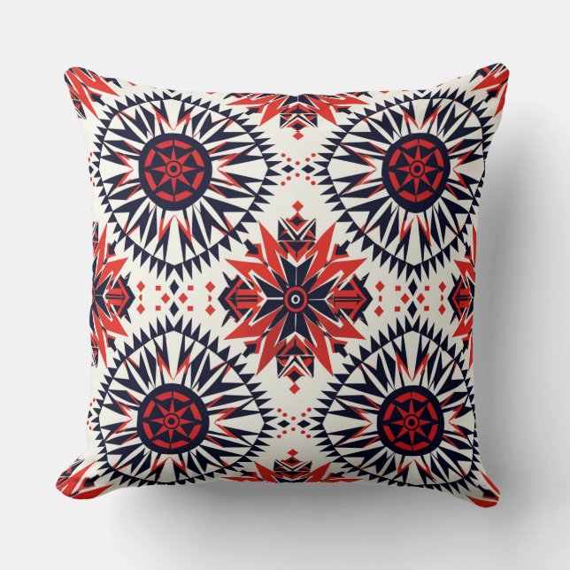 Cosy Cyan "Cosmic Interlock" Plush Sherpa Blanket Cushion (Front)