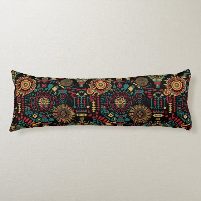 Cosy Cyan "Heritage-Inspired Patterns" Cushion 51x (Front)