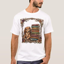 Cosy Dachshund Book Club Retro Wiener Dog Readers!