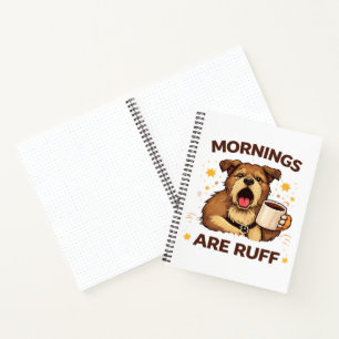 Cosy Dog Illustration Notebook