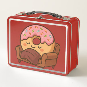 Cosy Doughnut Nap Metal Lunch Box