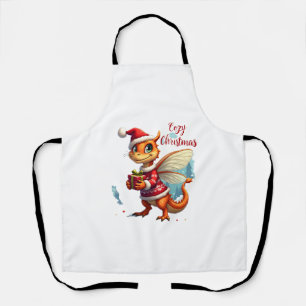 Cosy Dragonfly Christmas Apron