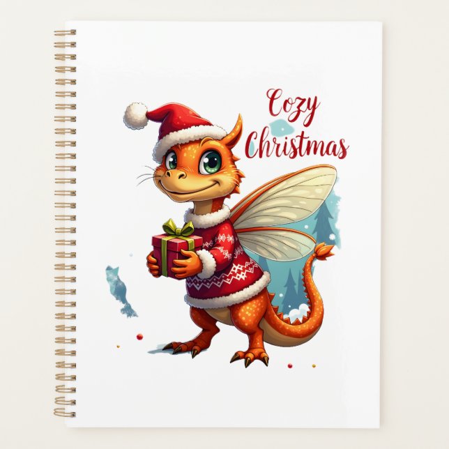 Cosy Dragonfly Christmas Planner (Front)