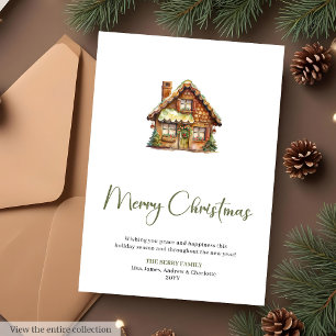 Cosy Editable Script Font Christmas Greeting Card