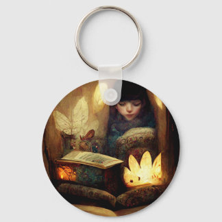 Cosy Fairy Book Nook Key Ring