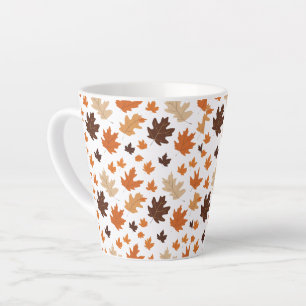 Cosy Fall Aesthetic Design Latte Mug