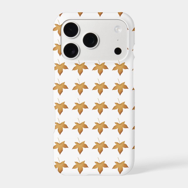 Cosy Fall Autumn Leaves Pattern Aesthetic Design (Back)