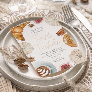 Cosy Fall Bridal Shower Brunch Rose Gold