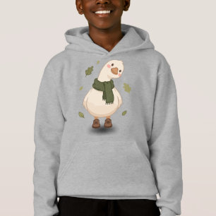 Cosy Fall Cartoon Duck