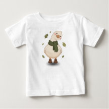 Cosy Fall Cartoon Duck