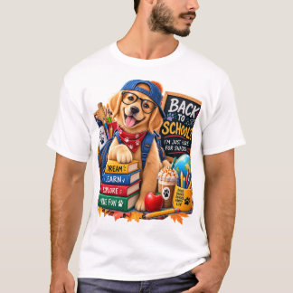 Cosy Fall Golden Retriever Pumpkin Spice T-Shirt