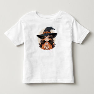 Cosy Fall Halloween Tee for Girls Adorable Autum