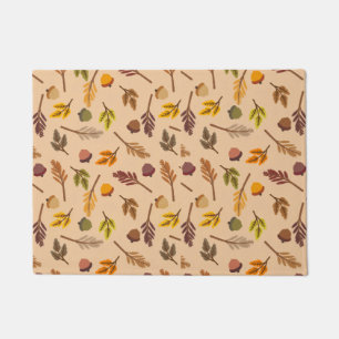 Cosy Fall Leaves & Acorns Doormat
