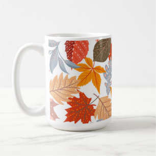 Cosy Fall Leaves Autumn Cute Pattern Coffee Mug