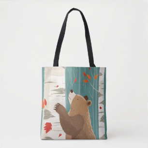 Cosy Fall Moments with a Woodland Bear Tote Bag