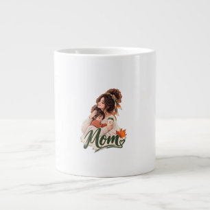 Cosy Fall Mum & baby kids Autumn Love Large Coffee Mug