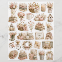 Cosy Fall muted coloured Fussy Cuts