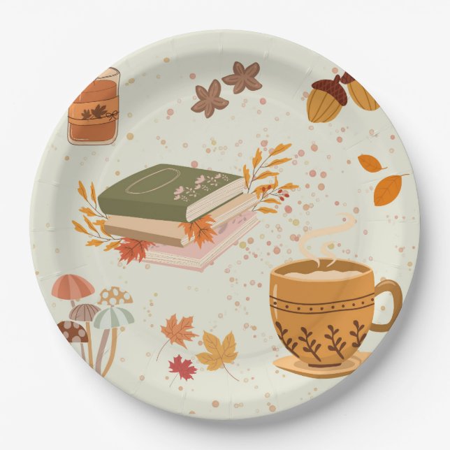 Cosy Fall Paper Plate (Front)