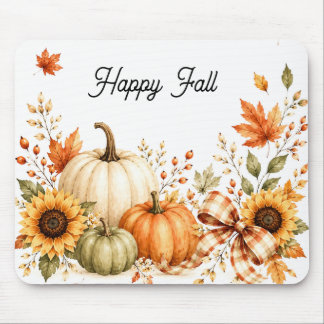Cosy Fall Pumpkin Mouse Pad