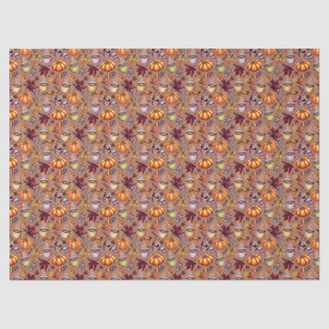 Cosy Fall Tissue Paper (Front)