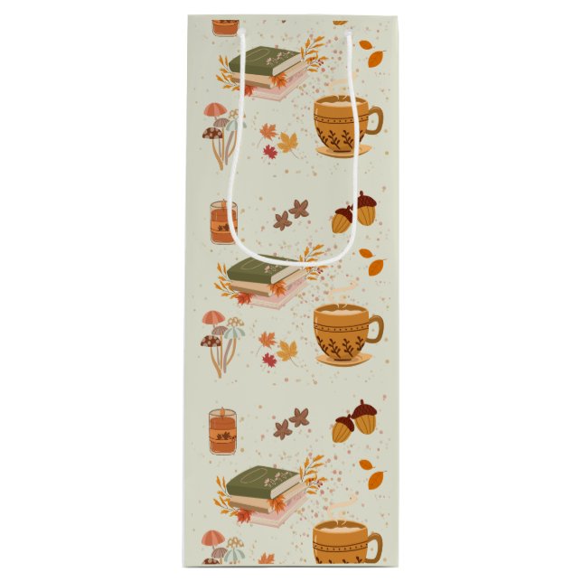  Cosy Fall Wine Gift Bag (Front)