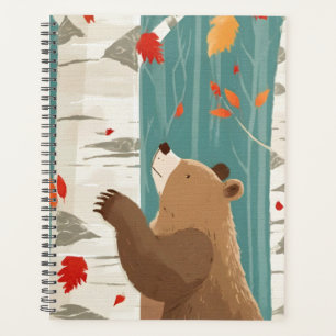 Cosy Fall Woodland Bear Planner
