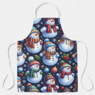 Cosy Festive Snowman Apron
